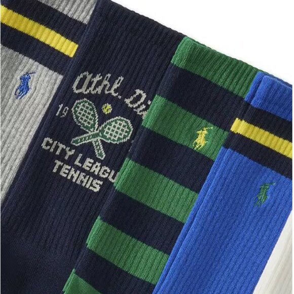 Open Full Size Image Polo Ralph Lauren Big & Tall Athletic Club Bear Crew Socks - Picture 2 of 4